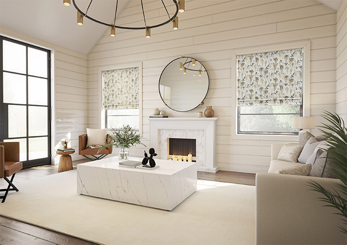 Wisteria Silk, Grey - Motorised Roman Blind - Image 6